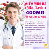 Gomitas de Vitamina B2 para niños y adultos, VIT B2 120