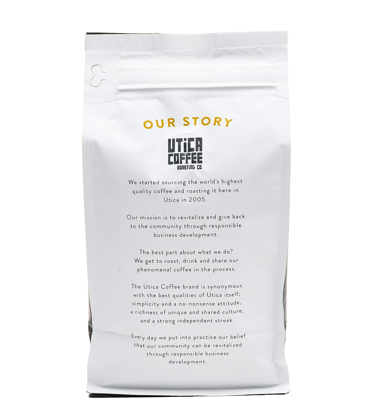 Café Molido Decaf Southern Pecan Utica Coffee 16 Oz Reclosable