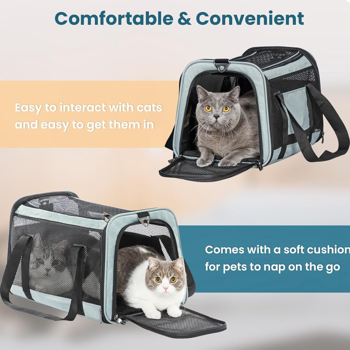 Transportador de perros  gran capacidad ligero para viajes