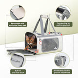 Transportín Pawaii para gatos, suave, plegable y cómodo.
