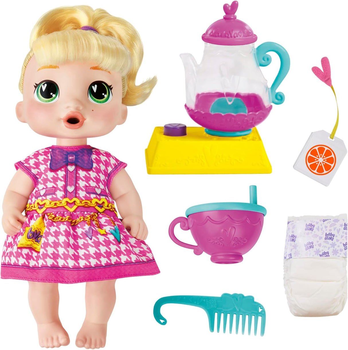 BabyAlive Bubbly Tea Party LaLa GooGoo Doll con Accesorios, 11 Pulgadas