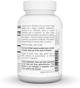 Suplemento Aminoácido L-Arginina L-Citrulina 1000mg - Source Naturals