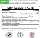 Suplementos Sublingual Trans-Resveratrol Pureza 99% 120 und