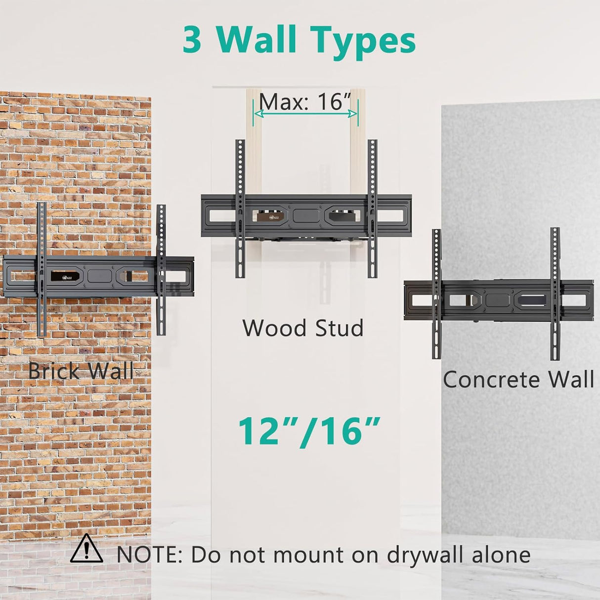 Soporte de pared para TV para la mayoría de tV curvos planos