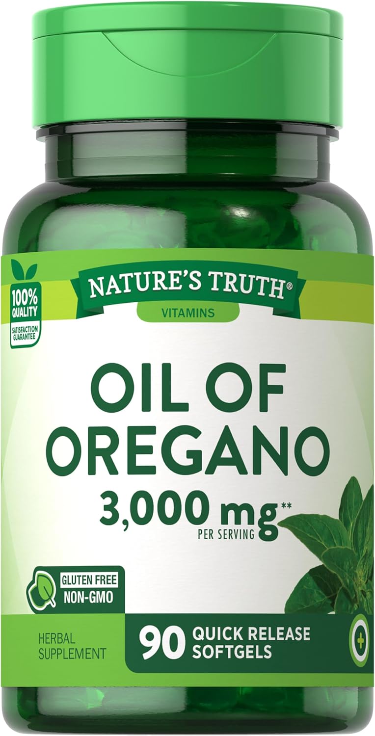 Suplemento aceite de orégano Contiene Carvacrol 3000 mg