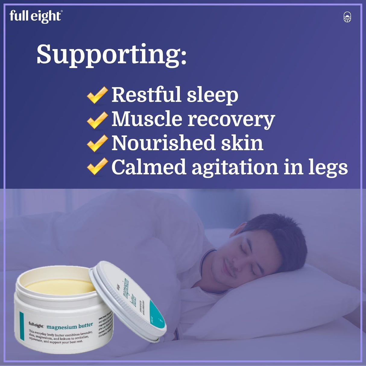 Mantequilla Corporal Orgánica de Magnesio - Hidratante y Calmante