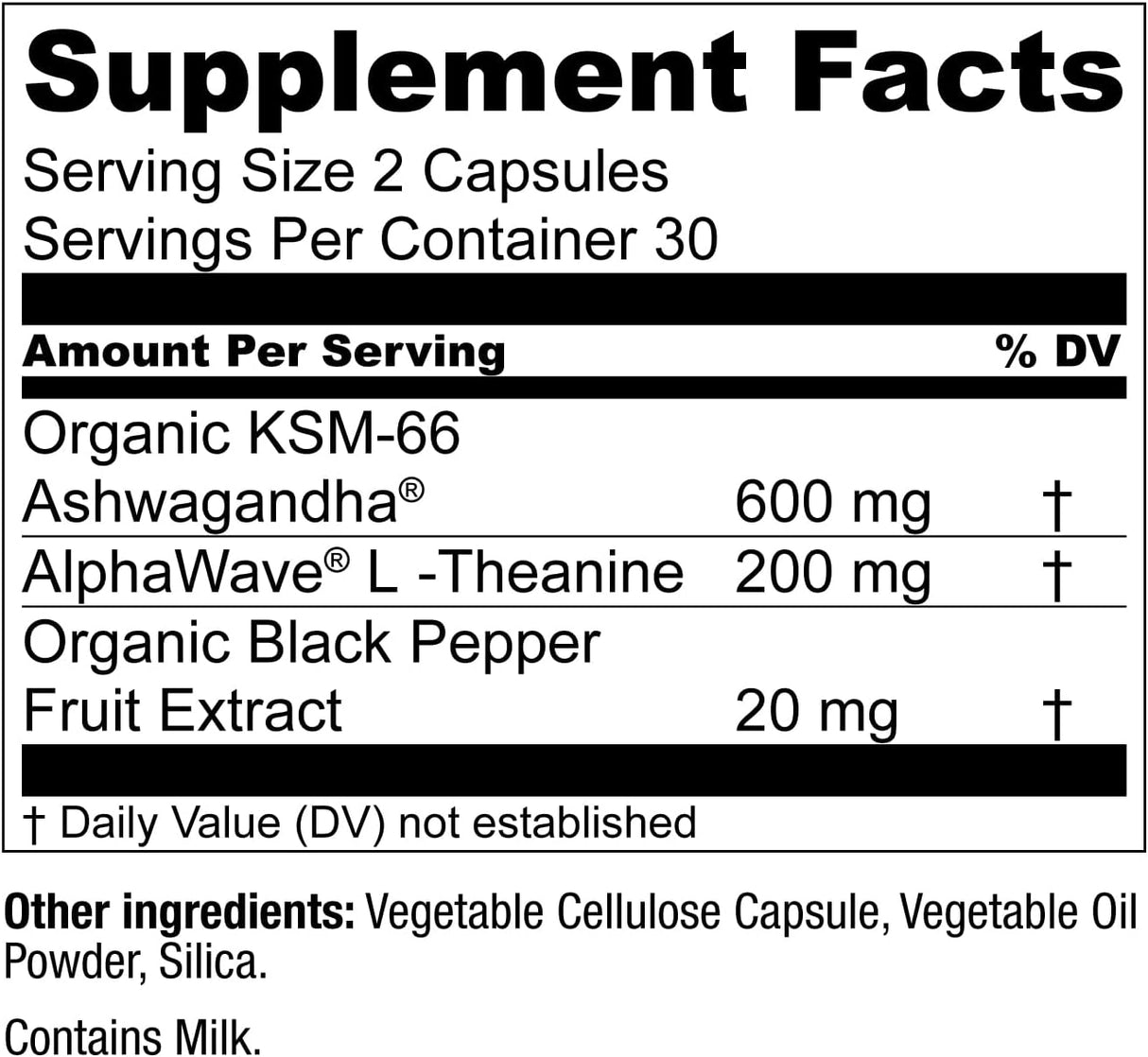Suplemento KSM-66 Ashwagandha - Live Conscious, 60 cápsulas