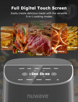 Freidora de Aire Nuwave Brio Plus 8 Qt, 5 Funciones, 100 Presets