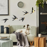Winhappyhome Etiqueta de la Pared con patrón de Golondrinas Voladoras para la decoración de la Pared de la habitación de los niños de la Sala de Estar