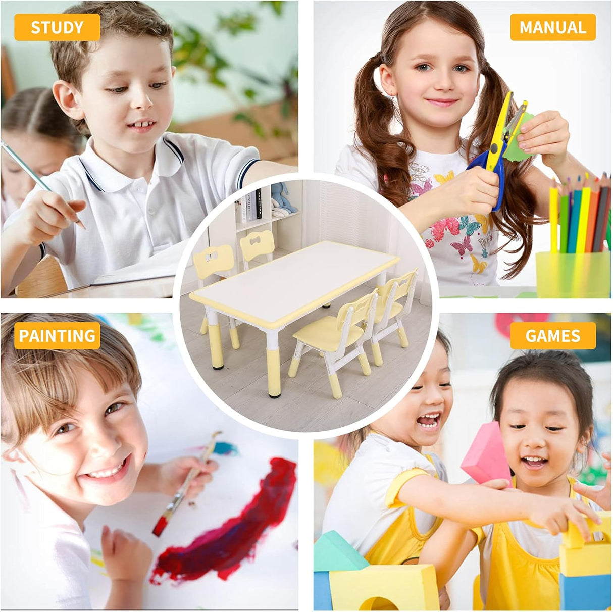 Mesas y Sillas para Niños de estudio para niños escritorio