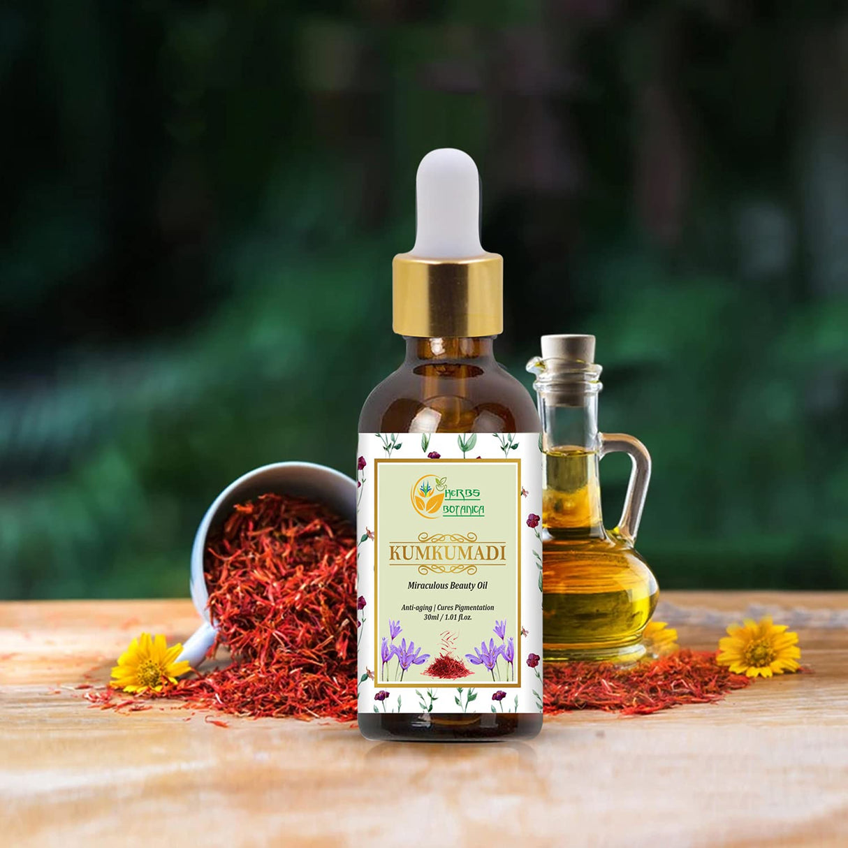 Aceite Facial Ayurveda Kumkumadi con Azafrán y 26 Hierbas
