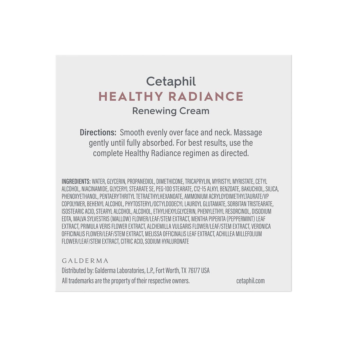 Crema facial renovadora de brillo saludable Cetaphil