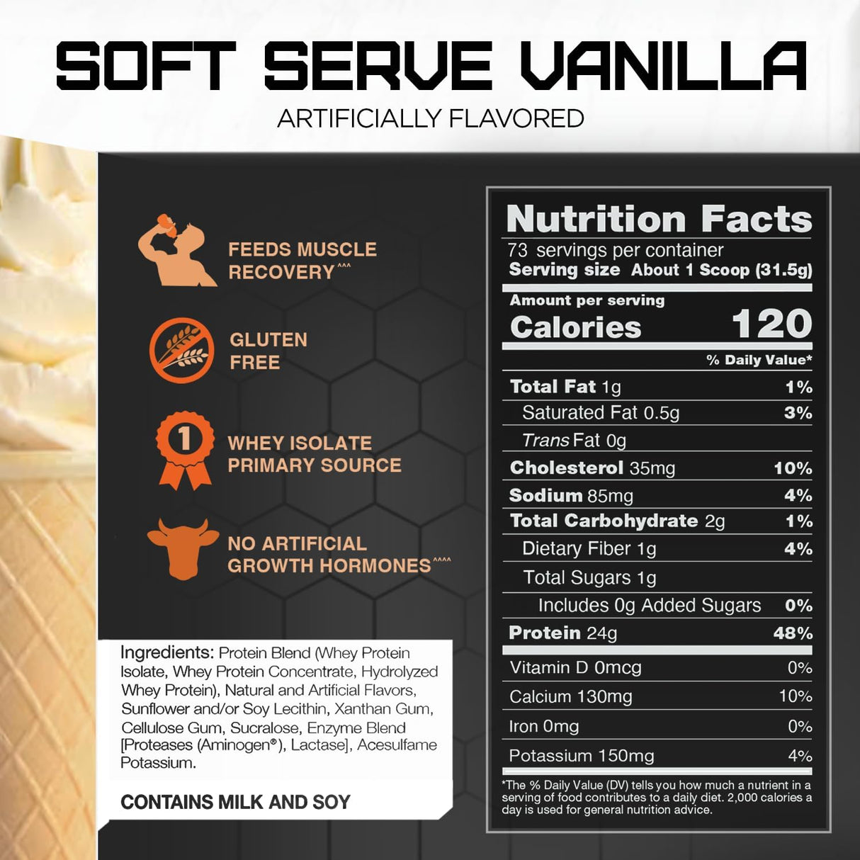 Rival Whey Soft Serve Vainilla 5lb