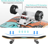 Skateboard Completo 31"x8", Madera de Arce, Doble Kick