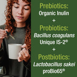 Synbiotic Orgánico para Gut y Microbioma, Vegan, Made in USA
