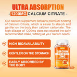 Calcio 1200 mg con Vitamina D3 Gummies - Absorción Extra
