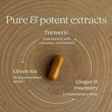 Nueva Vida Cúrcuma Suplemento + Detox Diario Turmeric Force Detox Acción