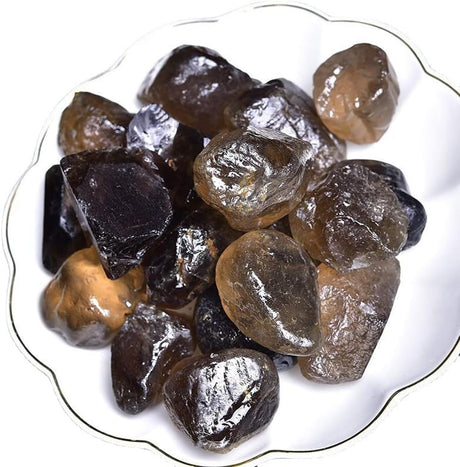 Cristales de Cuarzo Ahumado en Bruto para Decoración y Sanación