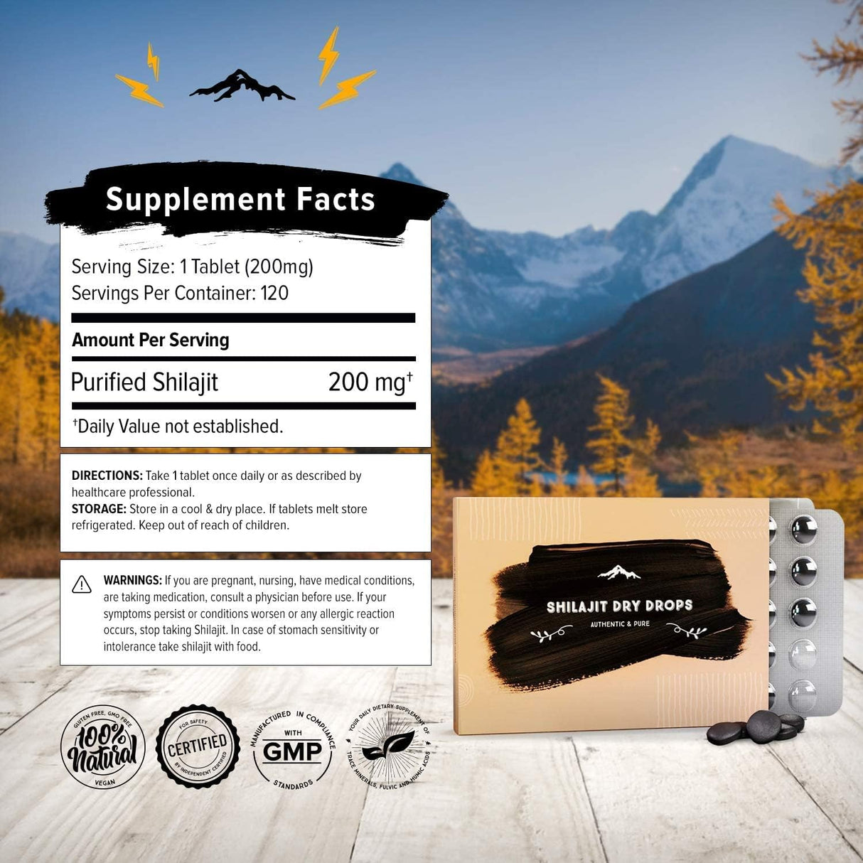 Suplementos Alimenticios Gotas secas 120 unidades