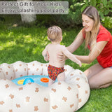 Piscina Inflable para Bebés, Portable, 35.4x9.8 in, Bear