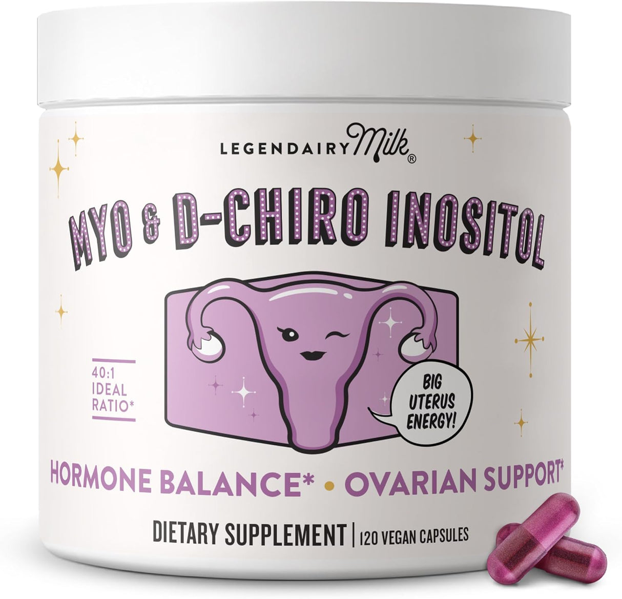 Suplemento de Inositol Puro Legendairy Milk, 30 días