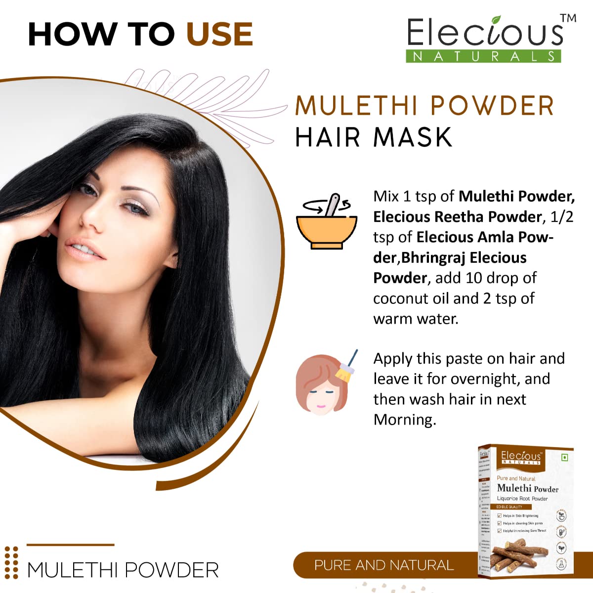 Polvo de Mulethi, Yashtimadhu, Cuidado Natural 200g