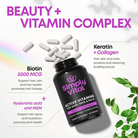 Suplementos Alimenticios Vitaminas para cabello piel y uñas