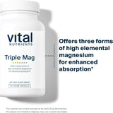 Magnesio Triple Vital Nutrients | Vegano, 250mg | 90 Cápsulas