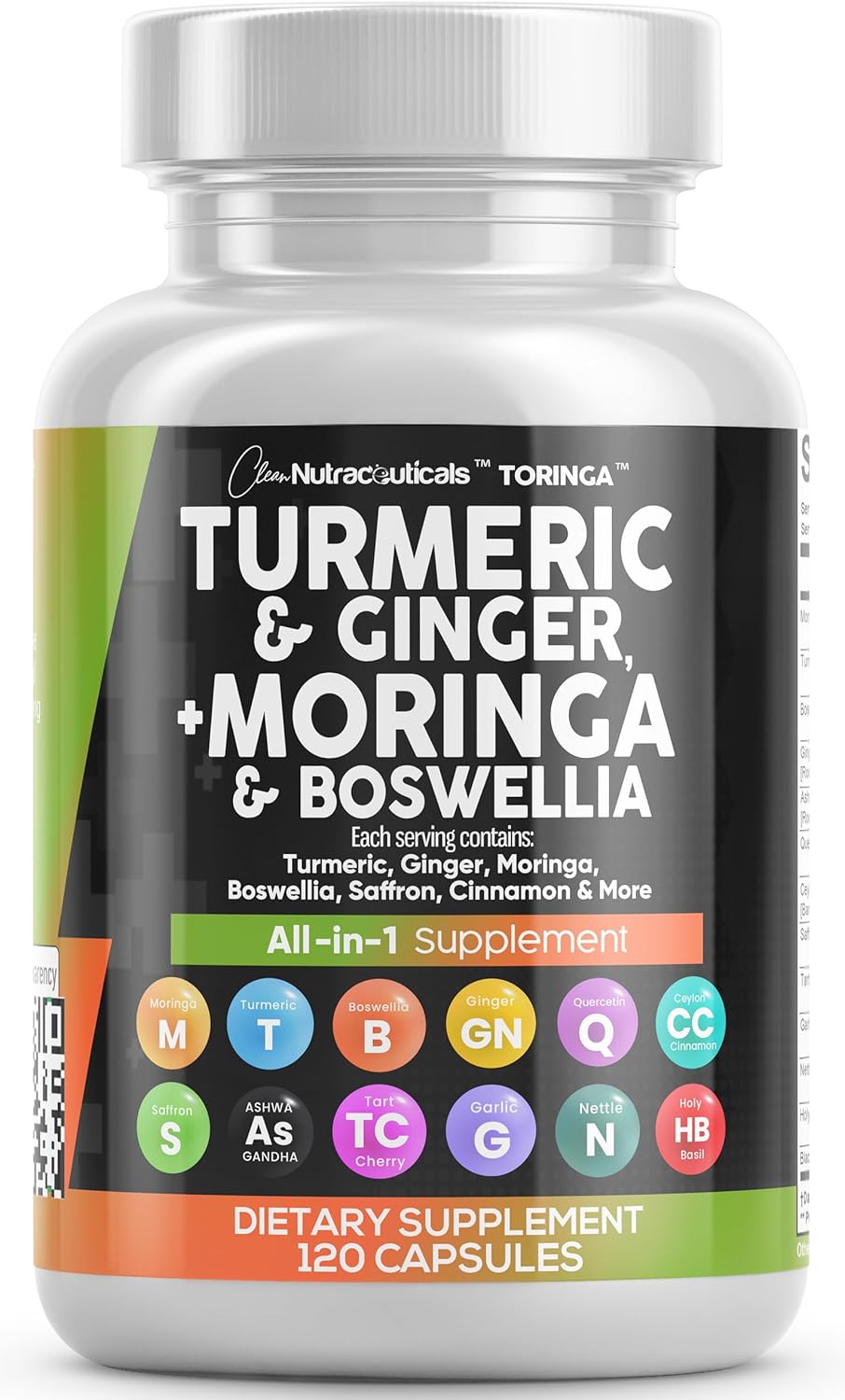 Suplemento de Cúrcuma y Moringa | Salud Natural, 1Pack