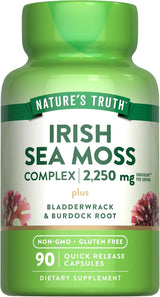 Suplemento Irish Sea Moss Nature's Truth 2,250mg 90 cápsulas