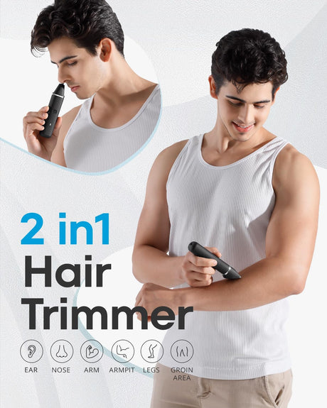 Recortadora Eléctrica 2 en 1: Depilador Corporal y Facial