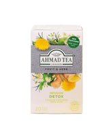 Ahmad Té Hierbas Detox, 20uds, Sin cafeína ni azúcar