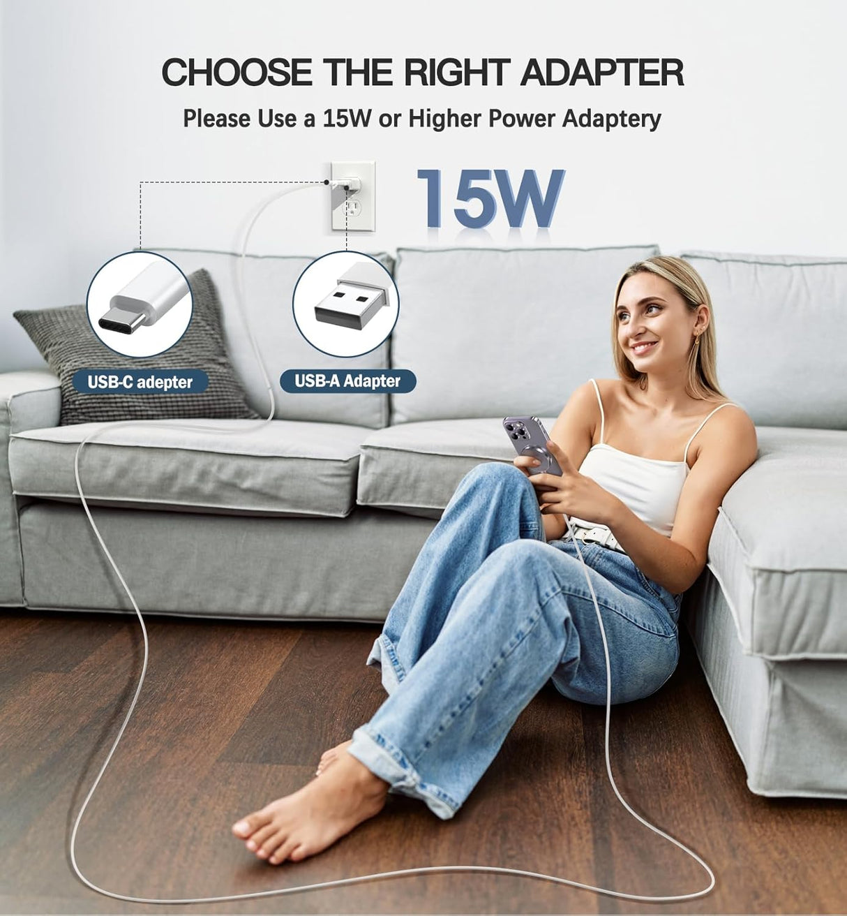 Cargador Inalámbrico Magnético 15W, MagSafe, 2 Pack, iPhone 16/15