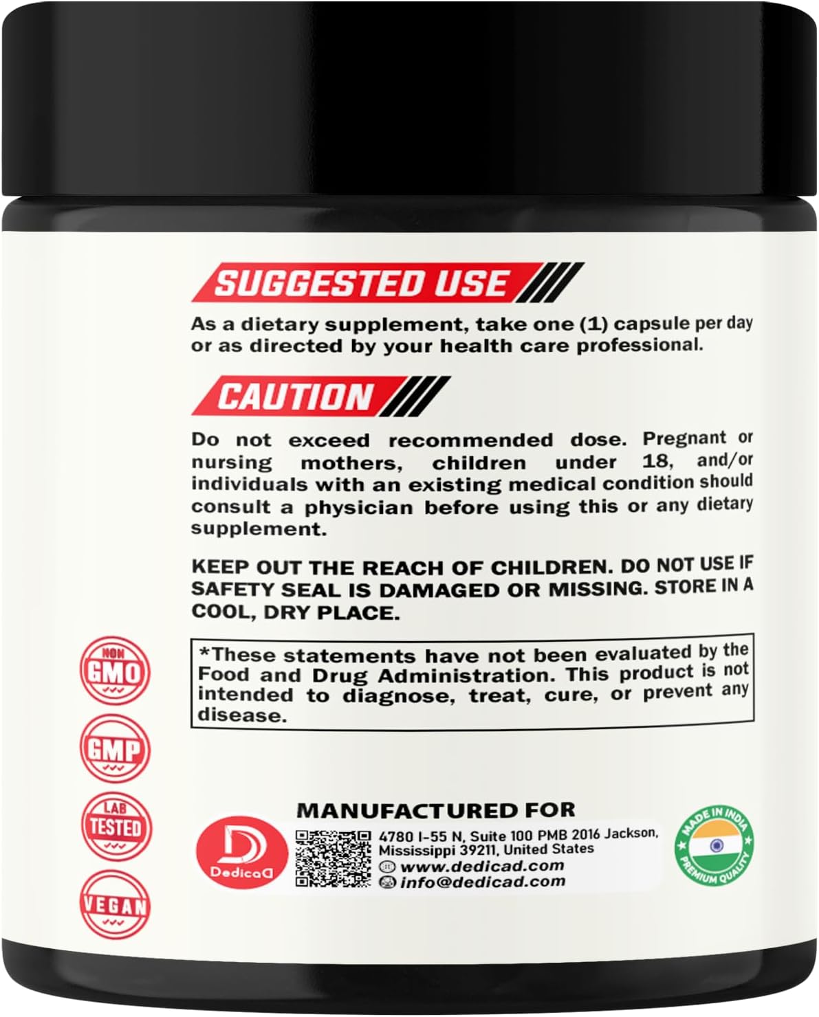 Suplemento NAD+ 500mg - Energía y Reparación - 60 Cápsulas