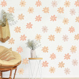 Vinilo Decorativo BBTO Flor de Margarita para Paredes, Simple