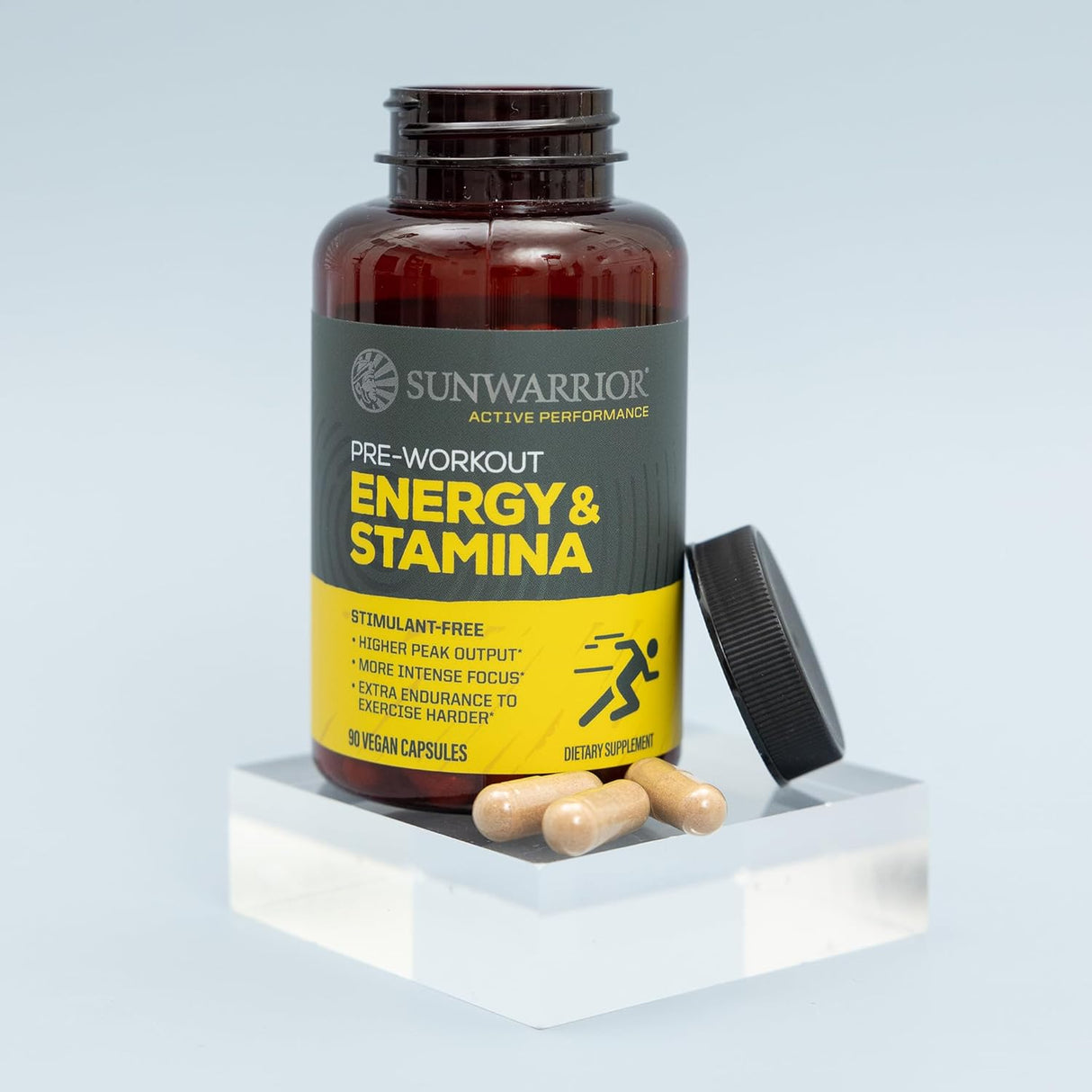 Capsulas de Energía y Resistencia, Sin cafeína, Hongos, Jengibre Thai, 60 Veganas