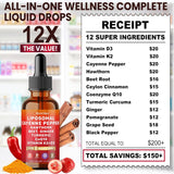 Suplemento líquido de cayena y herbolario, 2oz