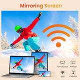 Proyector HAPPRUN 1080P WiFi Bluetooth, 12000L, portátil