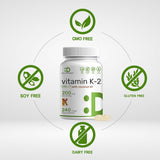 Aceite de Coco Virgen Softgels con Vitamina K2 MK-7 200mcg