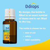 Ddrops Vitamina D Orgánica 400 IU 90 Gotitas Sin Aditivos