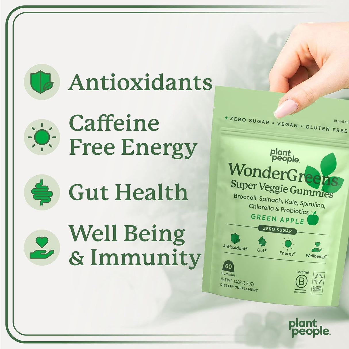 Suplementos con probióticos Multivitamínico Plant People