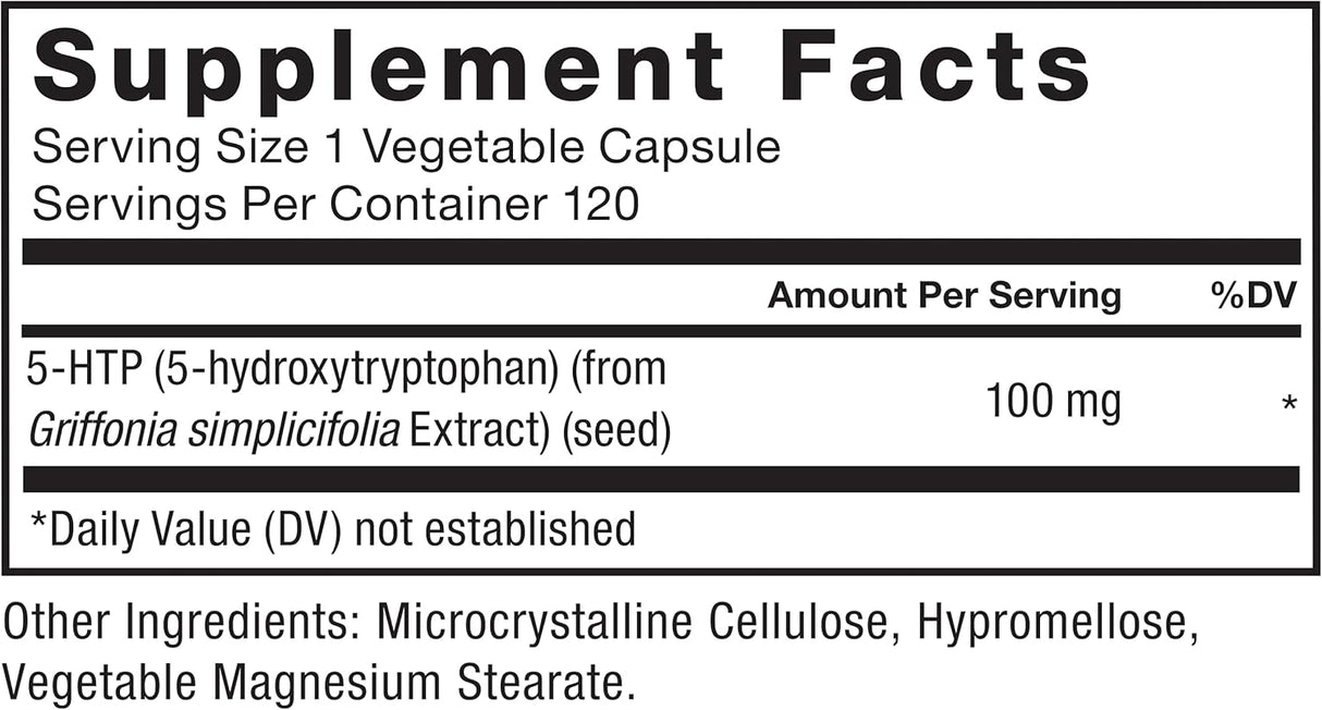 Suplemento de sueño FORCE FACTOR 5HTP, 120 cápsulas veganas
