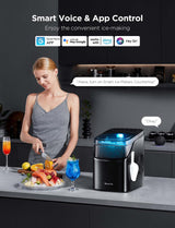 Máquina de Hielo GoveeLife, 26lbs/24h, Control por Voz, RGB