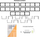 Estantes flotantes para pared, almacenamiento de juegos, set de 5