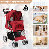 Carrito para Perros Giantex, Plegable, Ruedas Bloqueables, 4 en 1