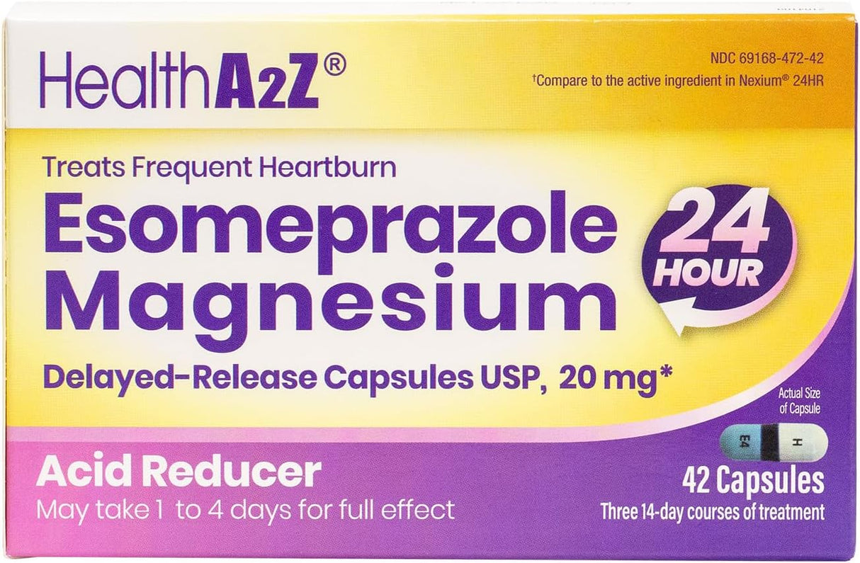 A2Z® Esomeprazol Magnesio 20mg Cápsulas 24h 42 unidades