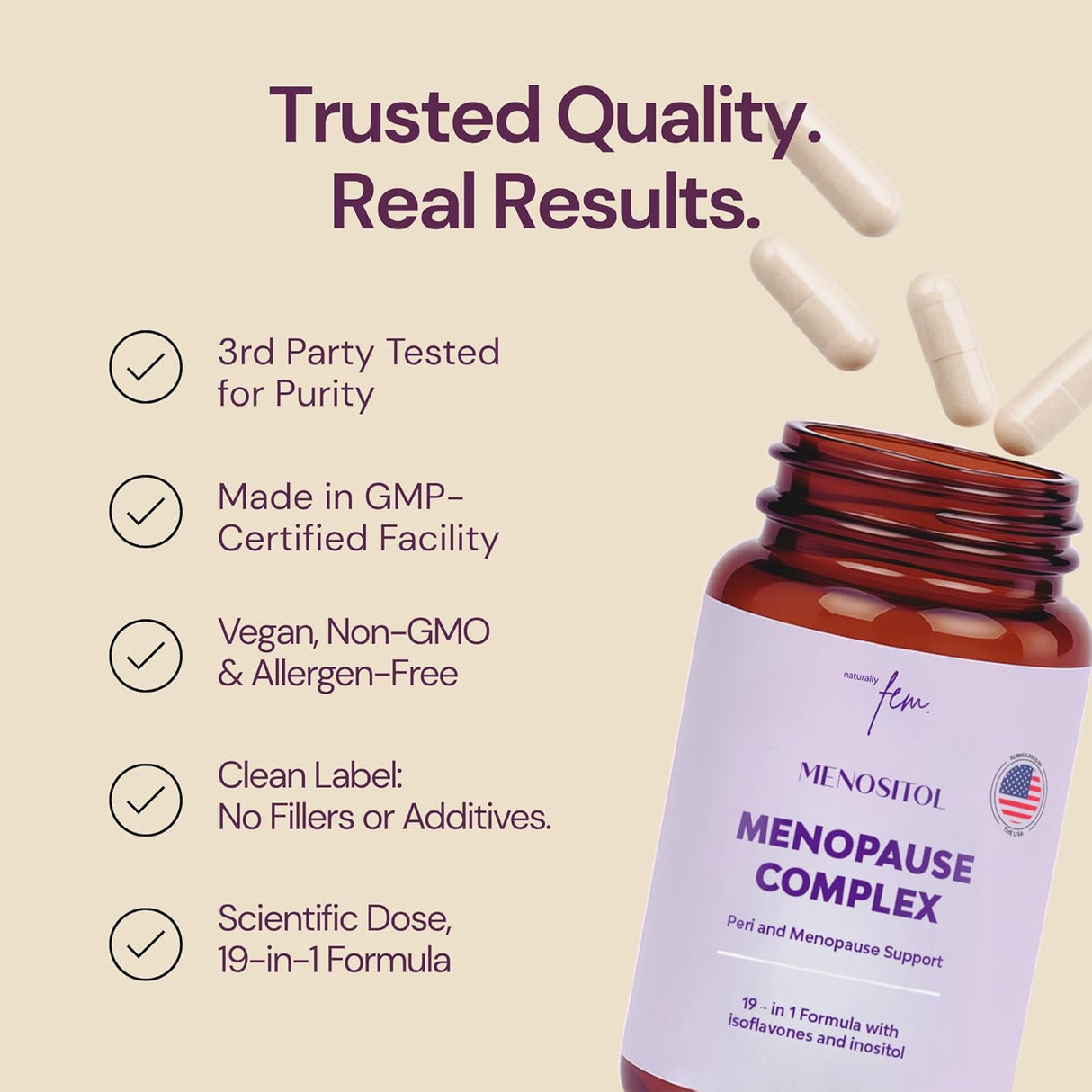 Inositol FEM Menositol 19 en 1 Suplemento Mujer 60Caps