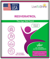 Parche Resveratrol Live To Shine Antioxidante Salud 30und