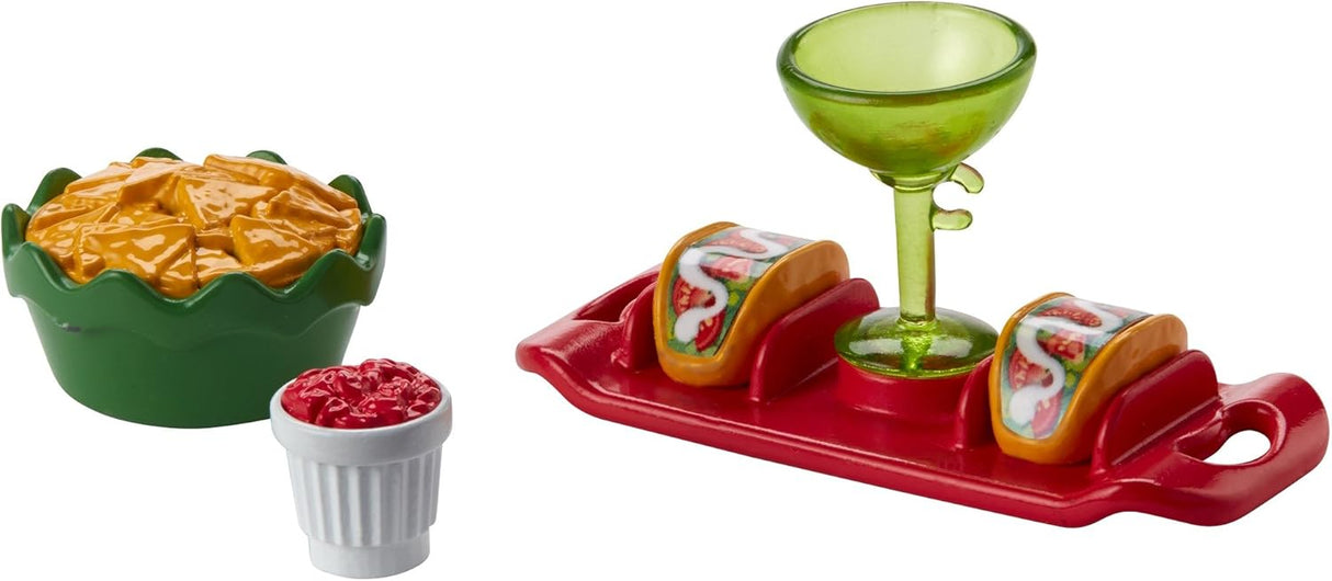 Paquete de accesorios para fiesta de Barbie, taco, marca, 60cm