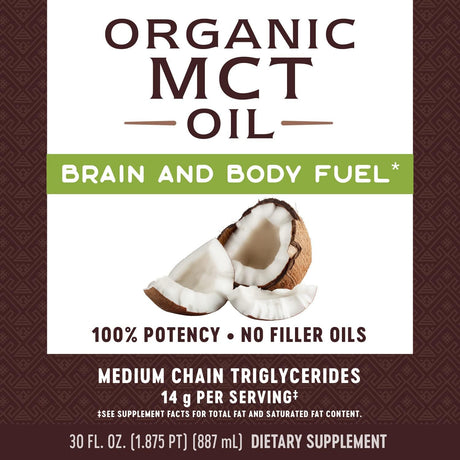 Suplemento Aceite MCT de origen puro de coco 0.49 oz